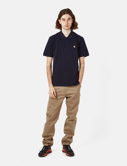 Polo Chase Pique - Bleu Marine Foncé