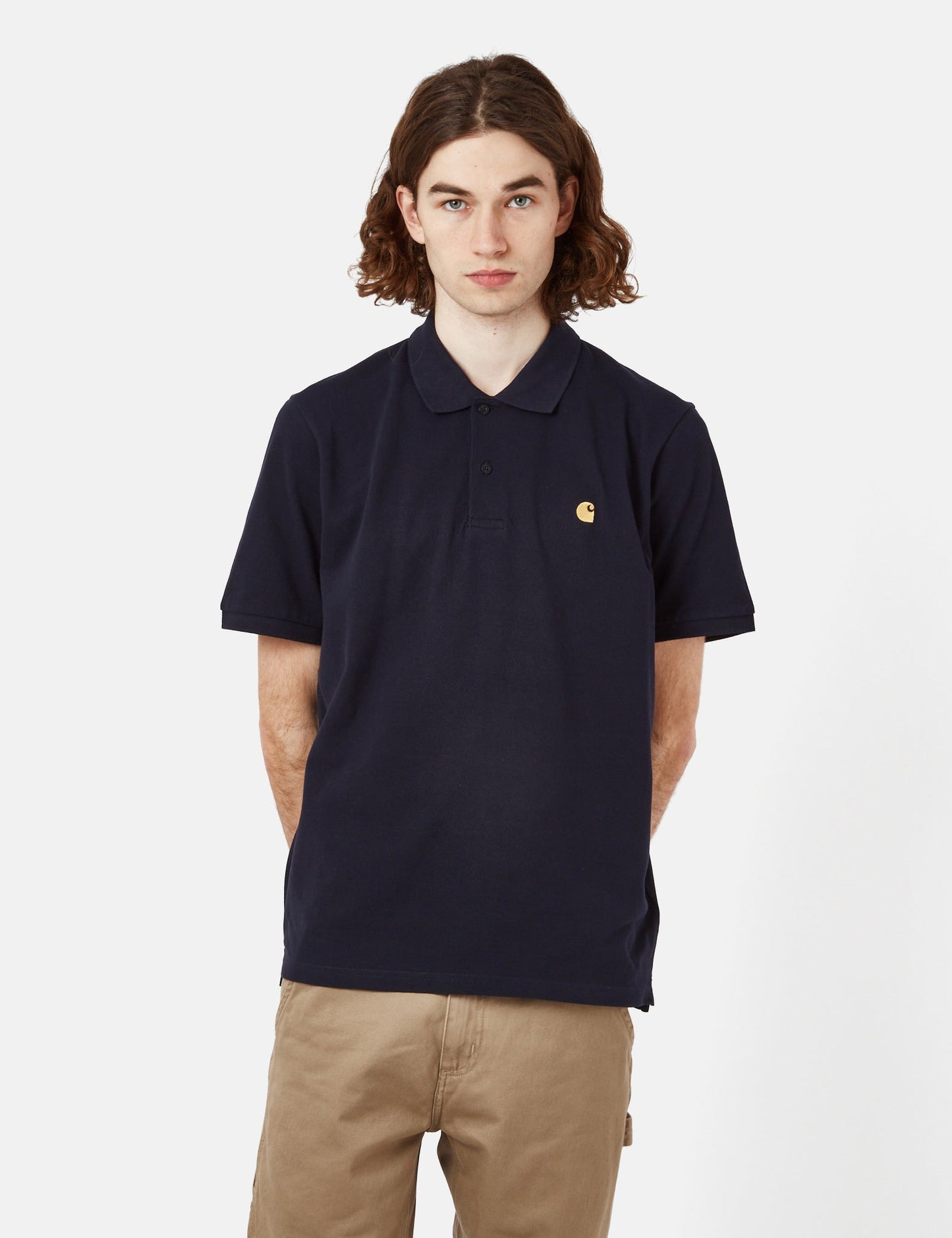 Polo Chase Pique - Bleu Marine Foncé