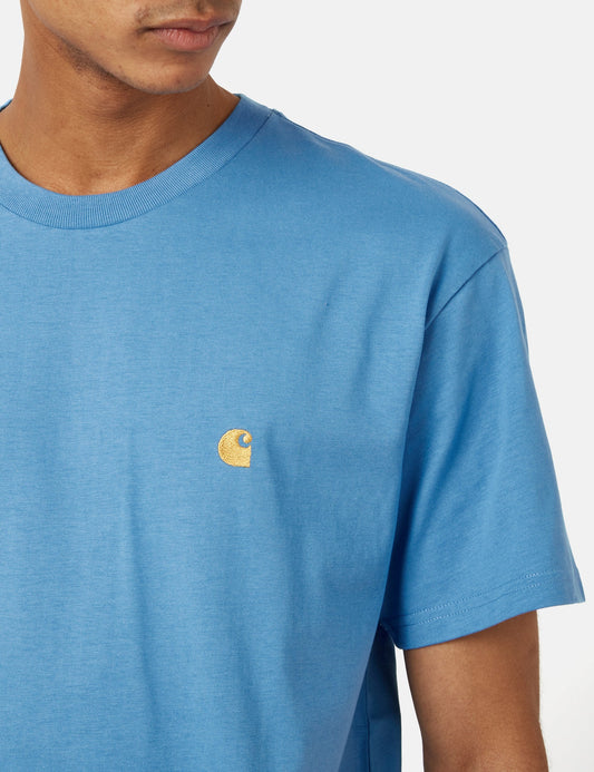 T-shirt Chase (ample) - Bleu Piscine