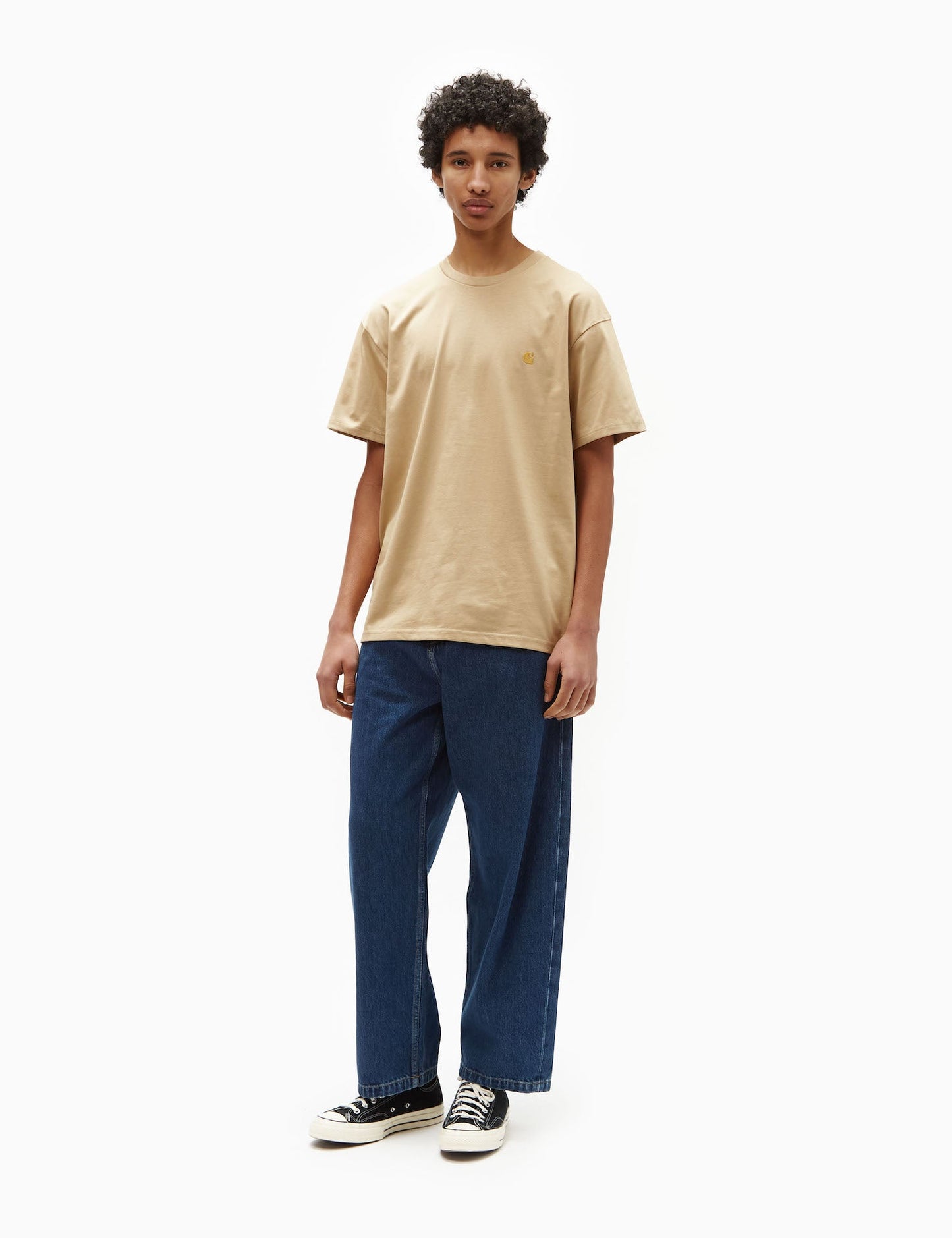 T-shirt Chase (ample) - Sable Kaki/Or