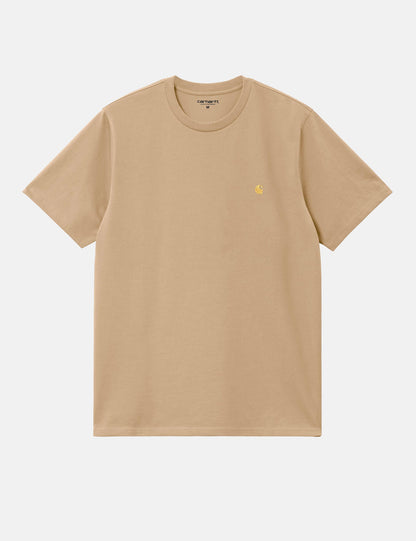 T-shirt Chase (ample) - Sable Kaki/Or