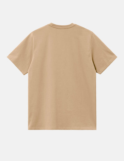 T-shirt Chase (ample) - Sable Kaki/Or