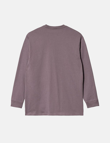Chase Langarmshirt – Misty Thistle Pink