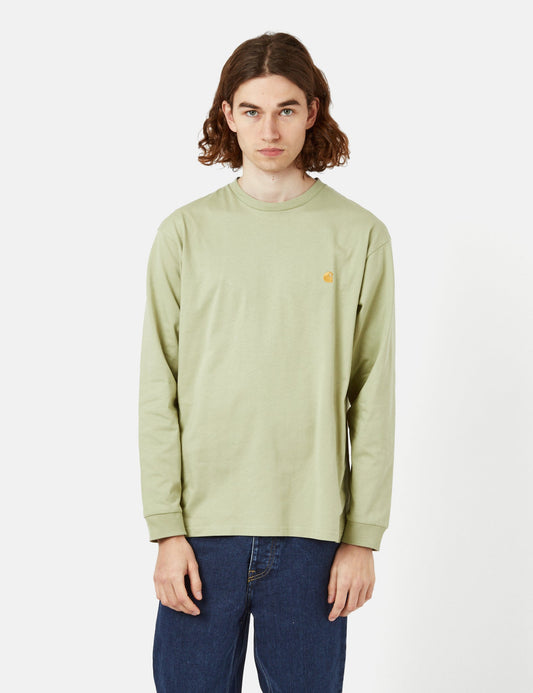 T-shirt à manches longues Chase (ample) - Vert Agave