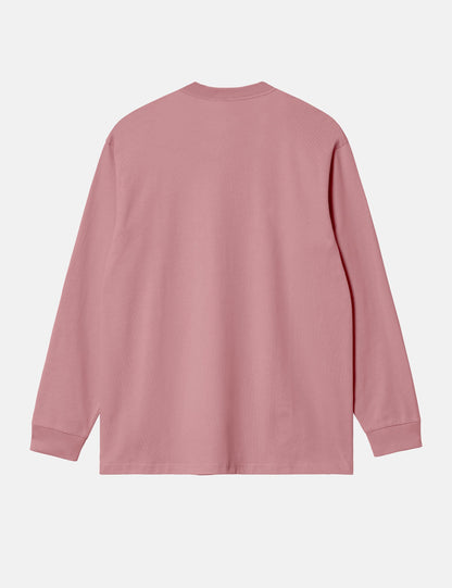 T-shirt manches longues Chase (ample) - Rose verrier