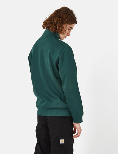 Chase Neck Zip Sweatshirt – Botanic Green