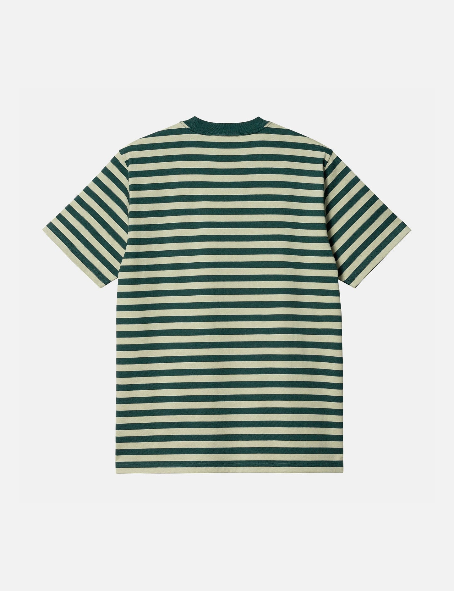 T-Shirt Scotty Stripe Pocket (Regular) – Botanic Green/Agave Green