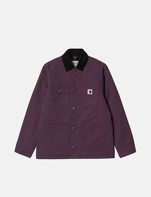 Damenmantel Irving - Dark Plum/Black