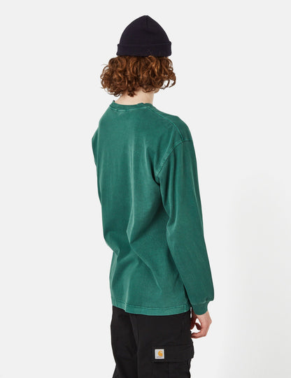 Nelson Langarm-T-Shirt (locker geschnitten) - Botanic Green