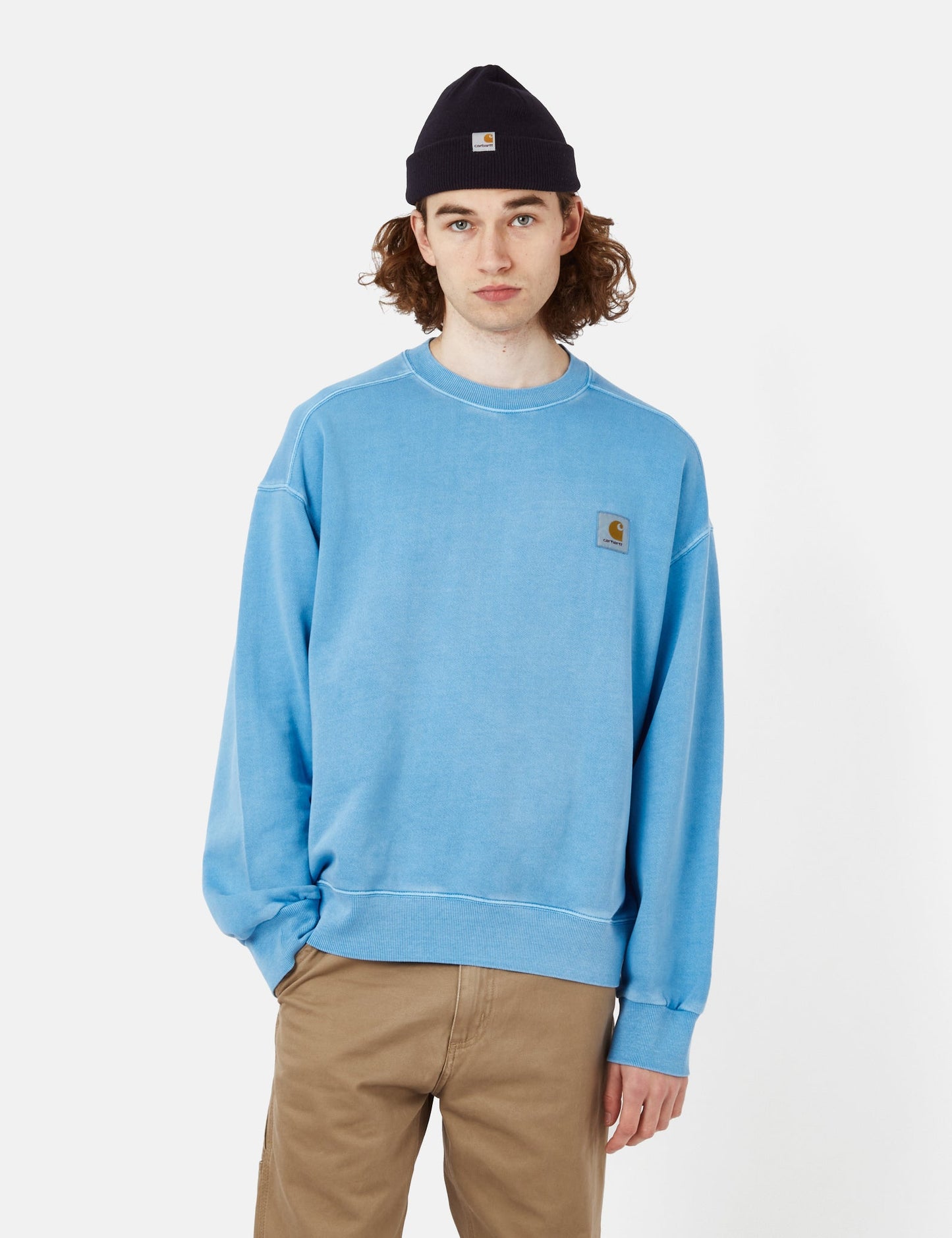 Sweat-shirt Nelson - Bleu piscine