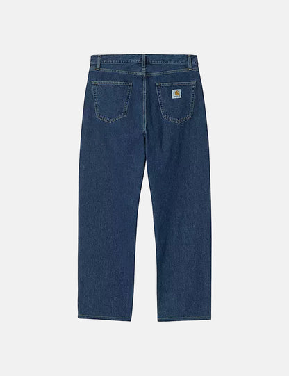 Pantalon Landon (coupe ample fuselée) - Bleu délavé