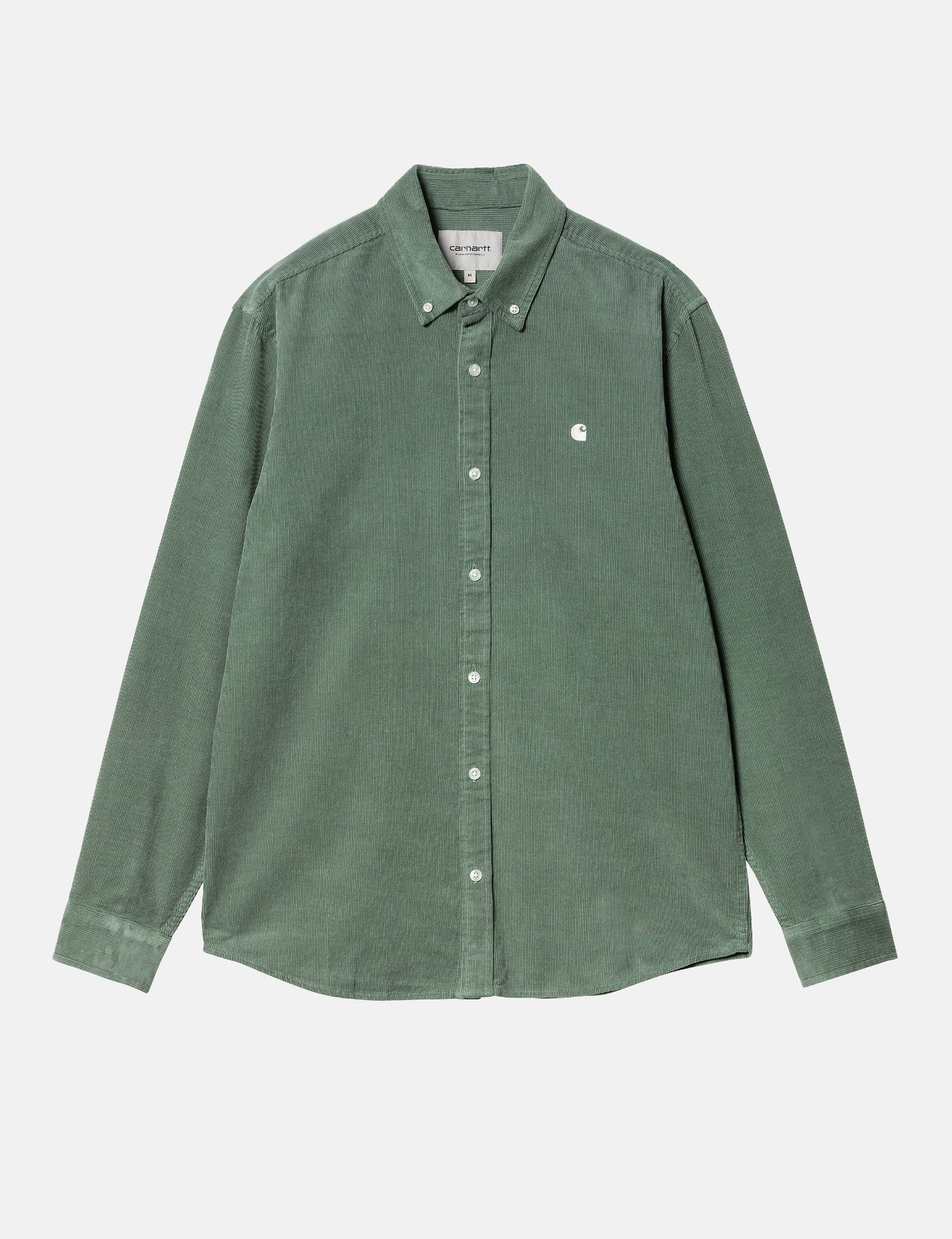 Chemise Madison en velours côtelé (coupe normale) - Vert Park