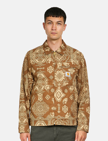 Detroit Verse Print Jacke - Hamilton Brown