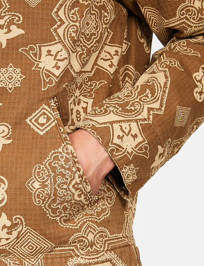 Detroit Verse Print Jacke - Hamilton Brown