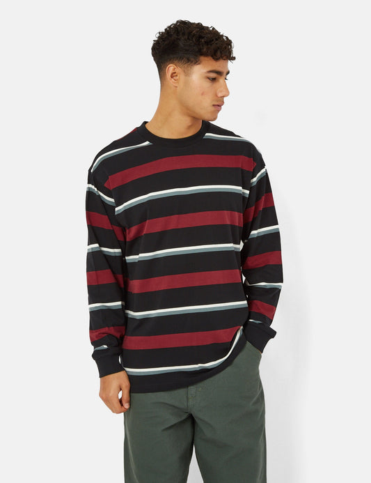T-shirt à manches longues Bowman Stripe - Rouge corvina