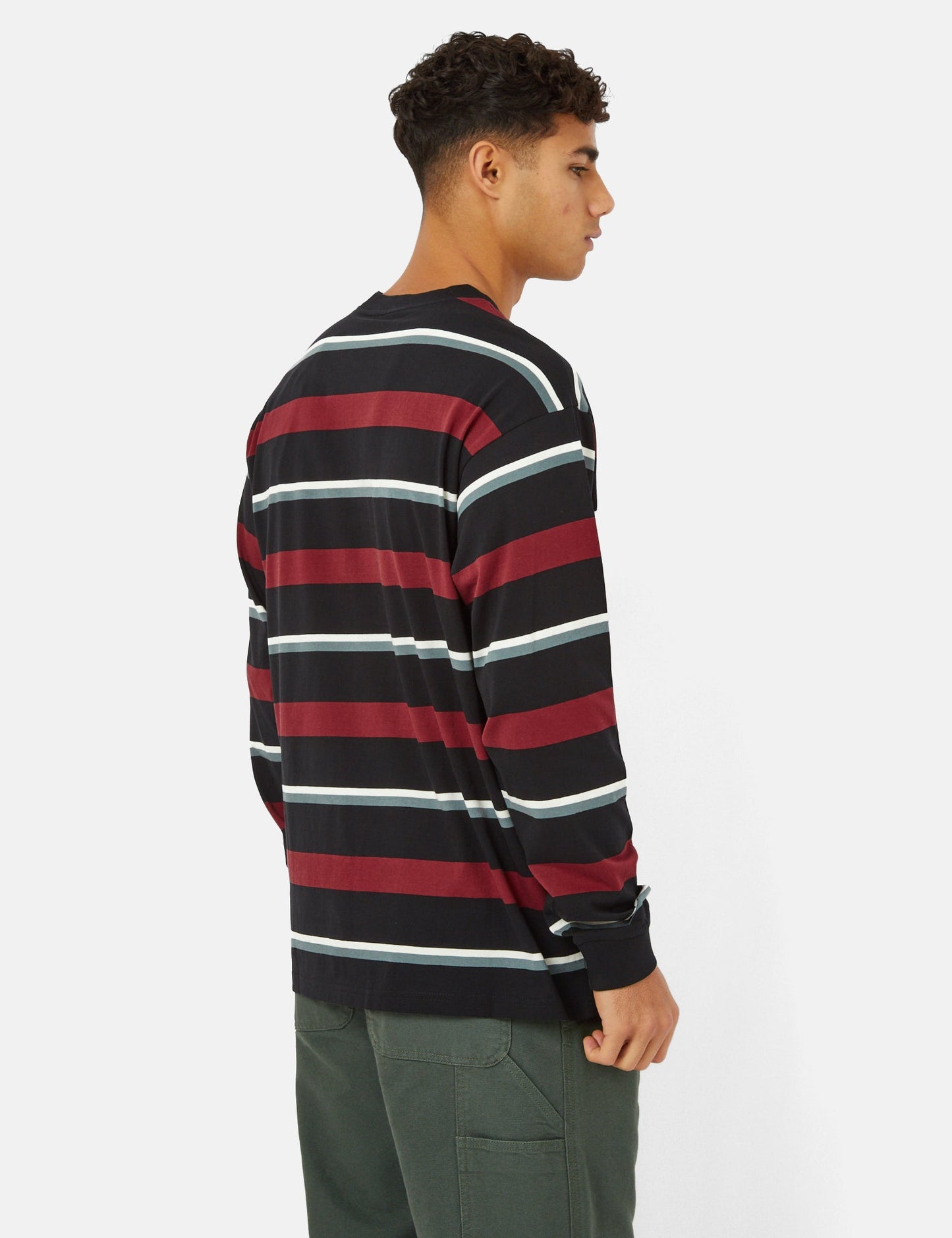 T-shirt à manches longues Bowman Stripe - Rouge corvina