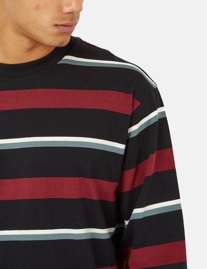 T-shirt à manches longues Bowman Stripe - Rouge corvina