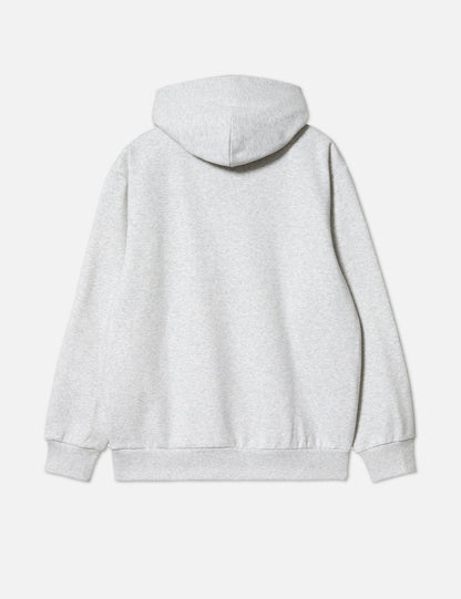Happy Script Kapuzenpullover – Aschgrau Meliert