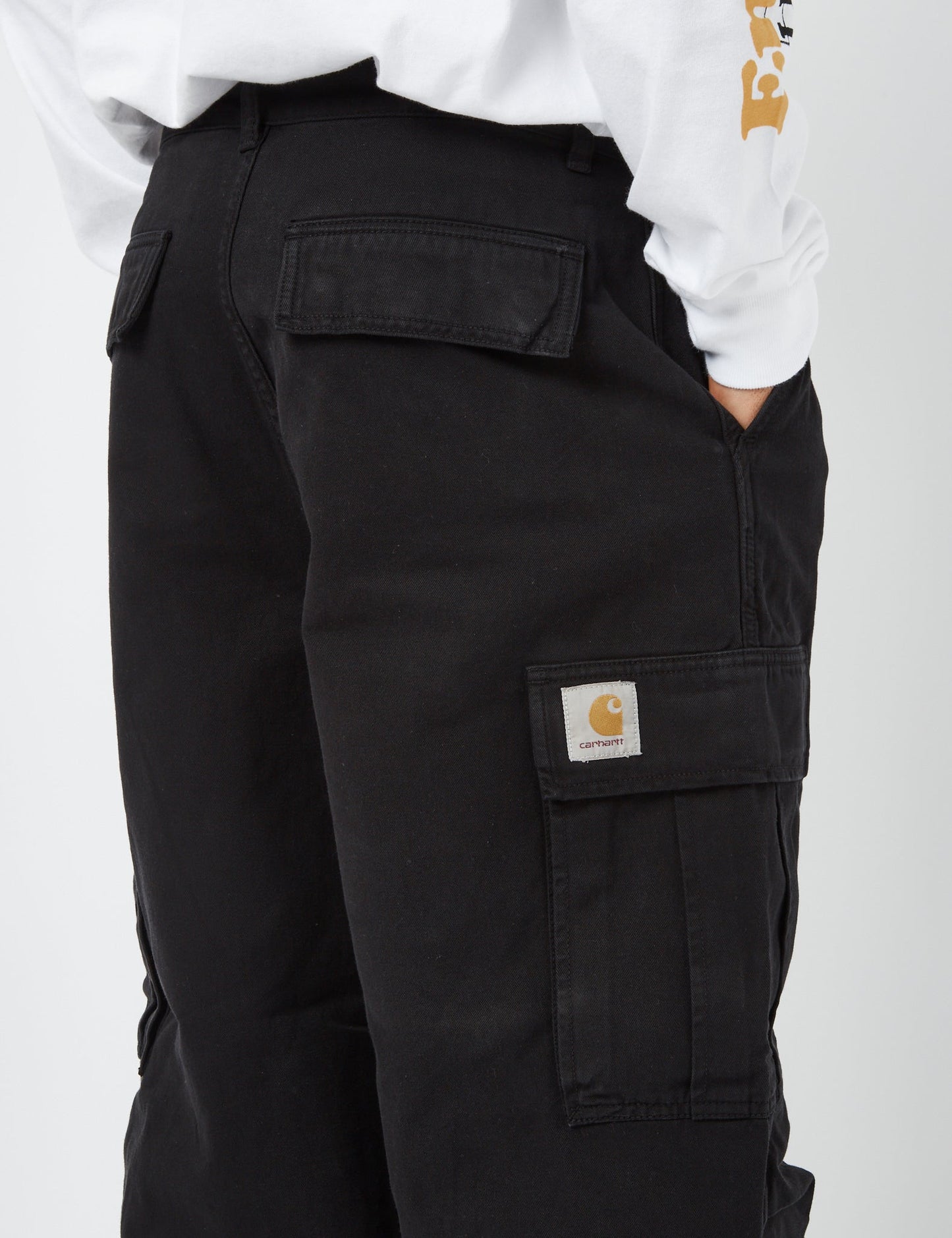 Pantalon cargo Cole - Noir Rincé