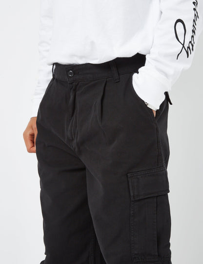 Pantalon cargo Cole - Noir Rincé