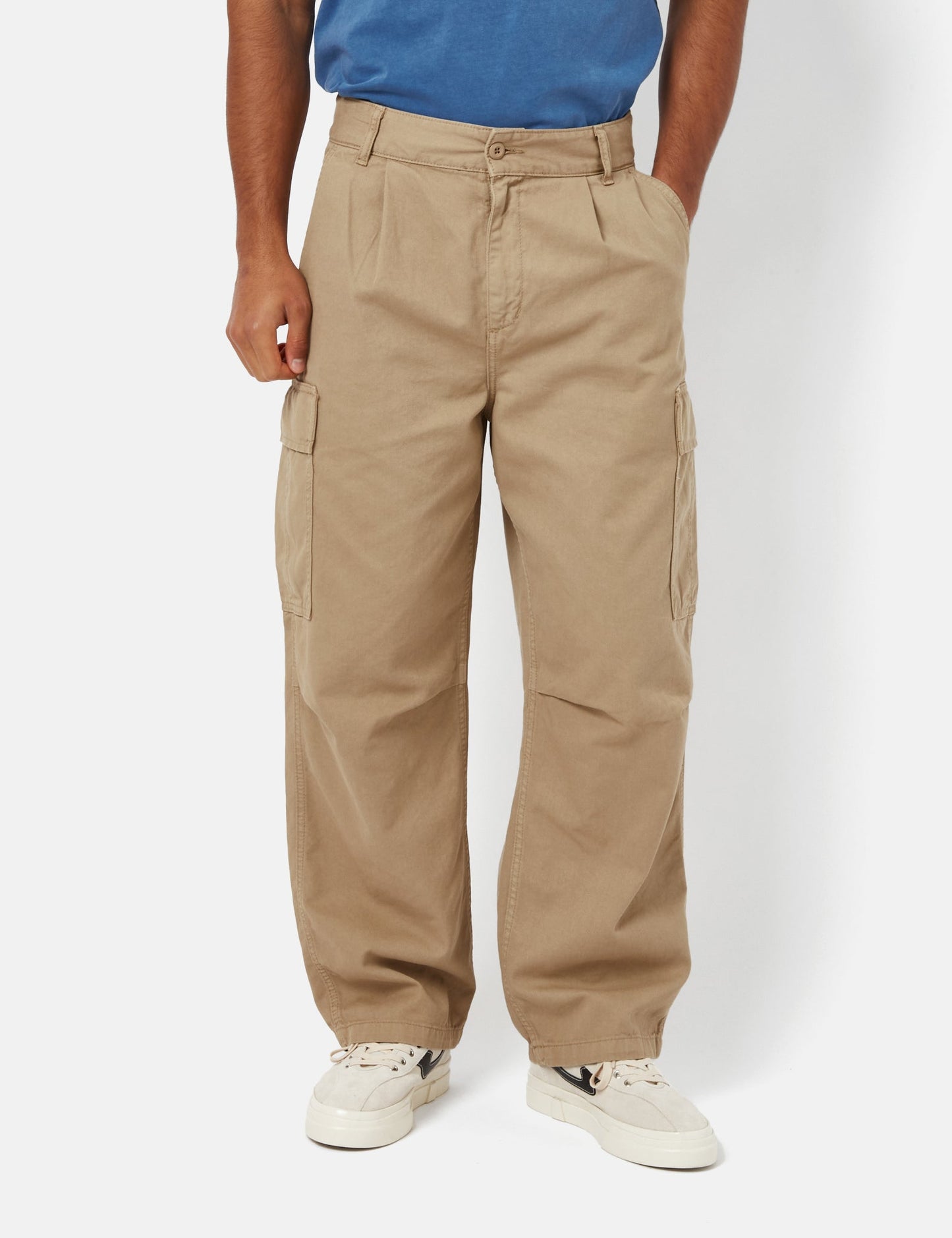 Pantalon Cargo Cole (Coupe décontractée) - Marron Cuir