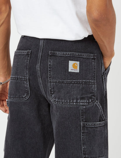 Single Knee Denim Pant (Relaxed) – Schwarz