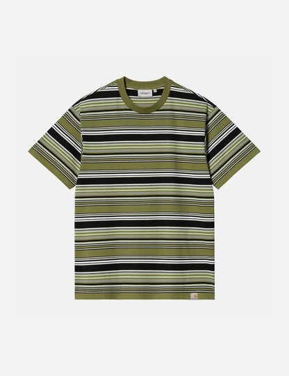 T-shirt Lafferty (à rayures) - Vert Kiwi