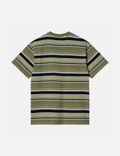 T-shirt Lafferty (à rayures) - Vert Kiwi