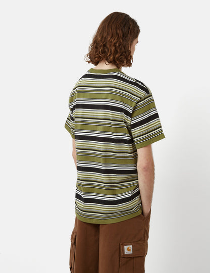 T-shirt Lafferty (à rayures) - Vert Kiwi