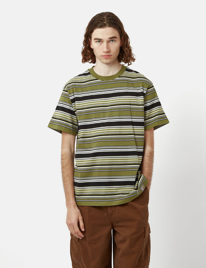 T-shirt Lafferty (à rayures) - Vert Kiwi