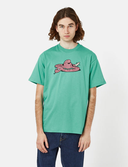 T-shirt Serpent (Bio) - Vert Aqua
