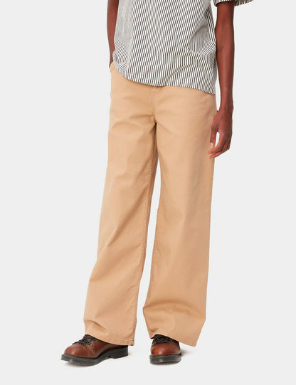 Pantalon Jean Femme - Marron H Poussière Délavé