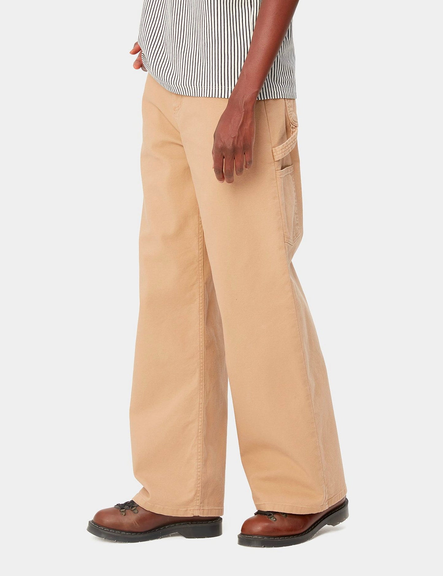 Pantalon Jean Femme - Marron H Poussière Délavé