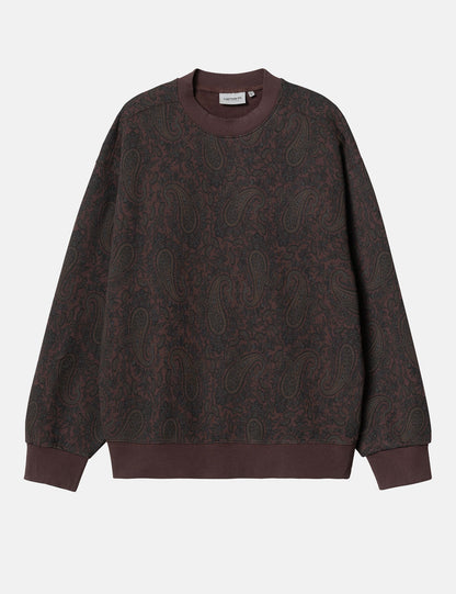 Paisley Sweatshirt (Paisley-Print) - Buckeye Brown
