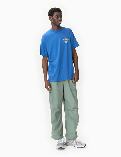 T-shirt poisson (coupe ample) - bleu Acapulco