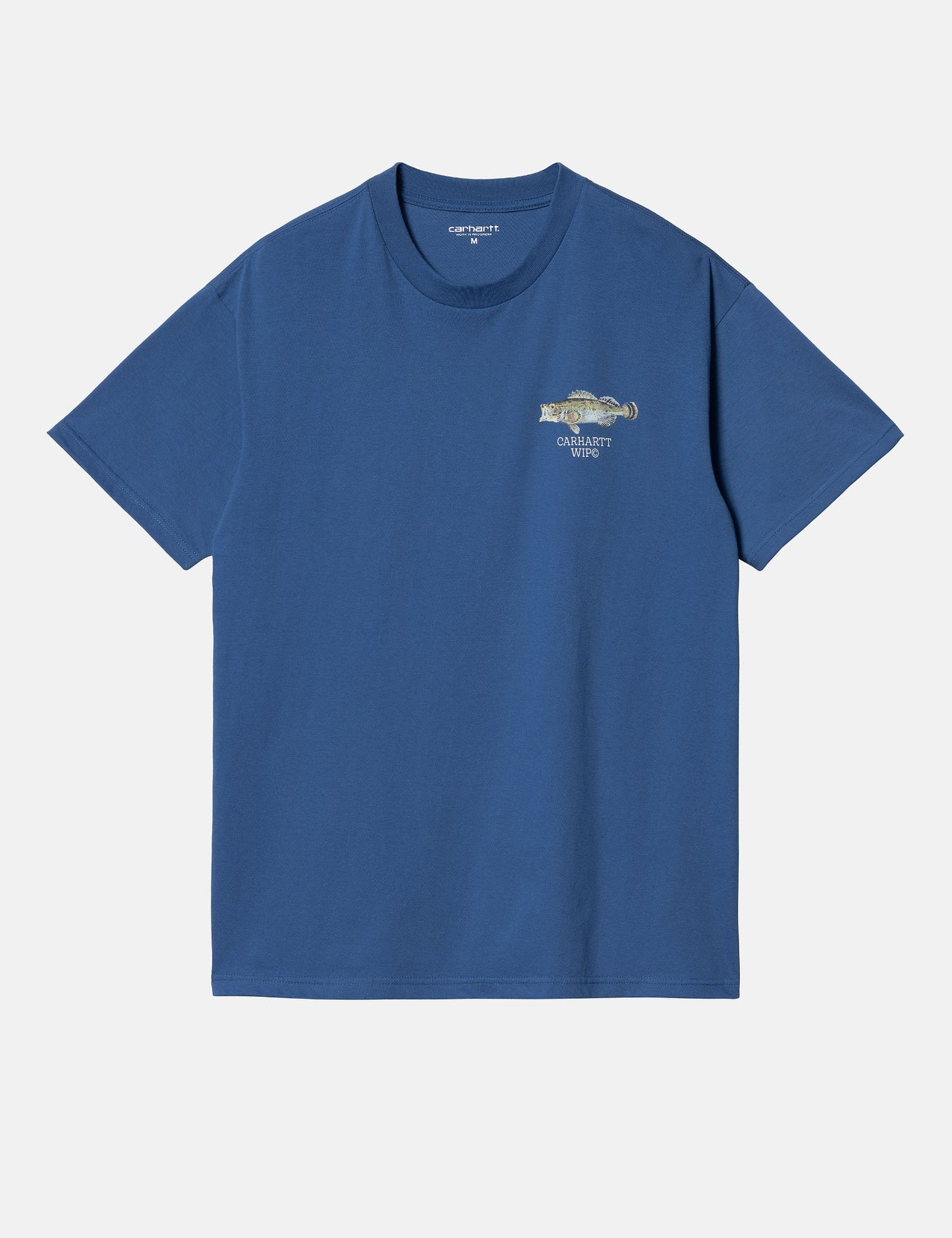 T-shirt poisson (coupe ample) - bleu Acapulco