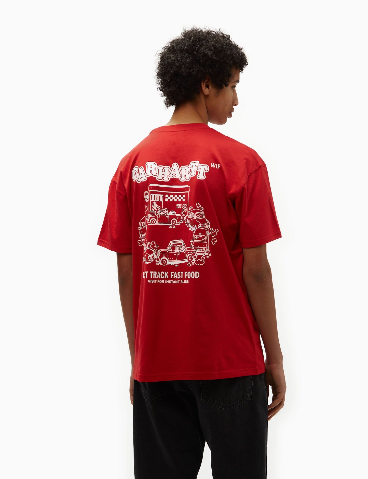 Fast Food T-Shirt (Loose) - Samba/Weiß