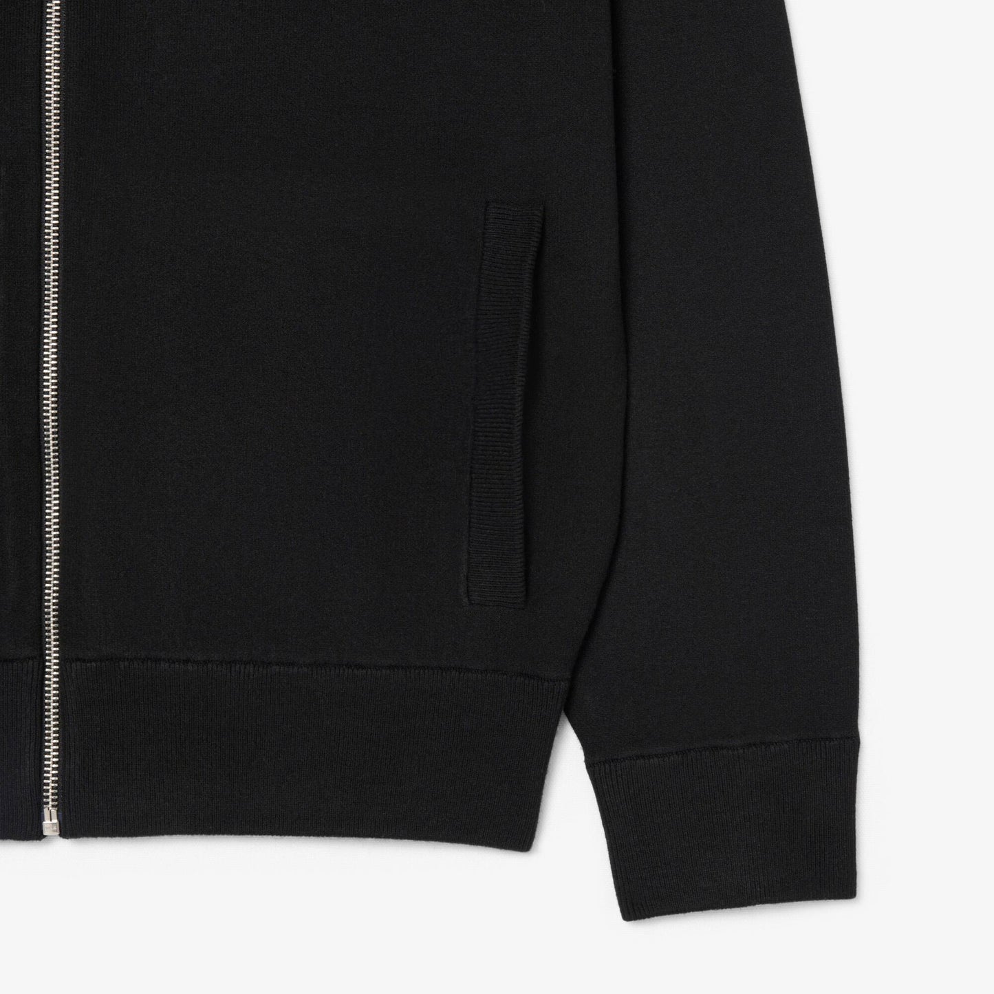 Zipped Double Face Knit Bomber Jacket
