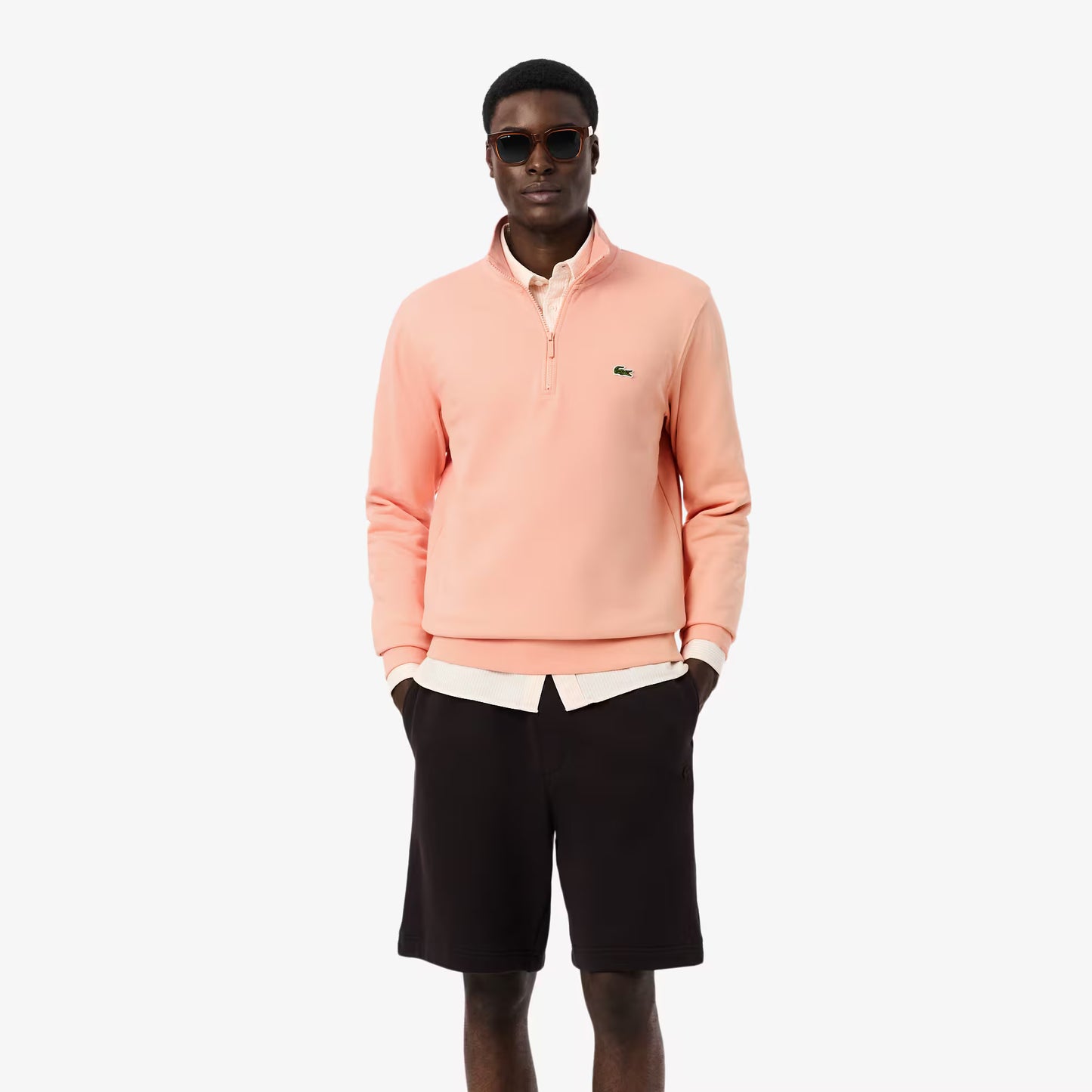 Sweat-shirt polaire zippé à col montant