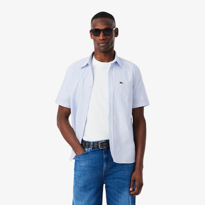 Chemise Oxford à manches courtes coupe droite