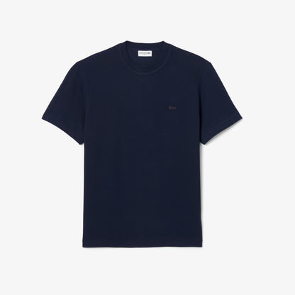 T-shirt Petit Piqué Col Côtelé