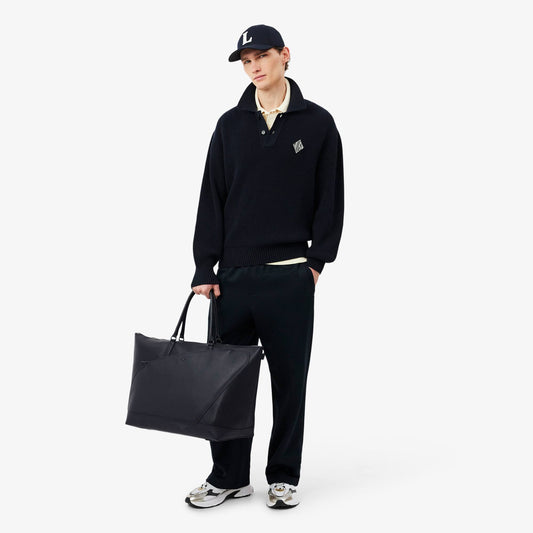 Club Lacoste Grain Leather Weekend Bag
