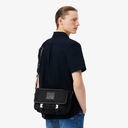 Sac bandoulière classique à rabat Lacoste