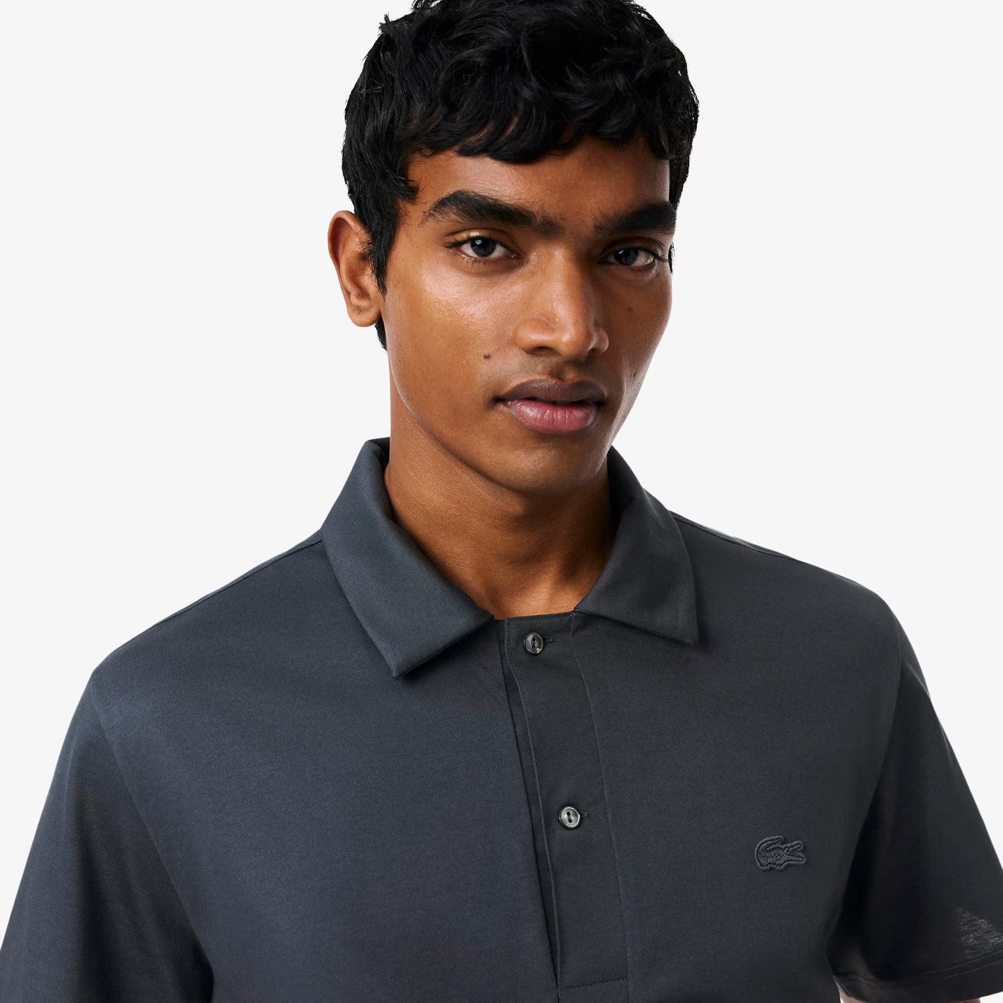 Paris Classic Fit Open Neck Embroidered Polo Shirt