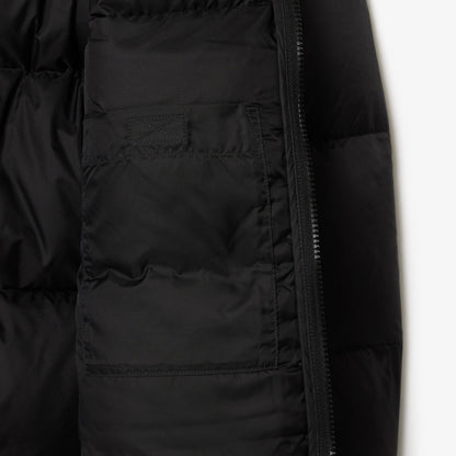 Kurze wasserabweisende Kapuzen-Steppjacke