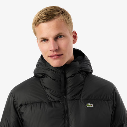 Kurze wasserabweisende Kapuzen-Steppjacke