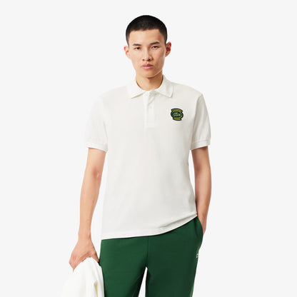 Polo classique en petit piqué avec écusson