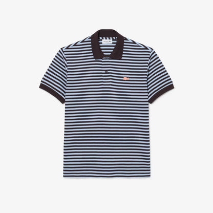 Classic Fit Textured Striped Polo Shirt