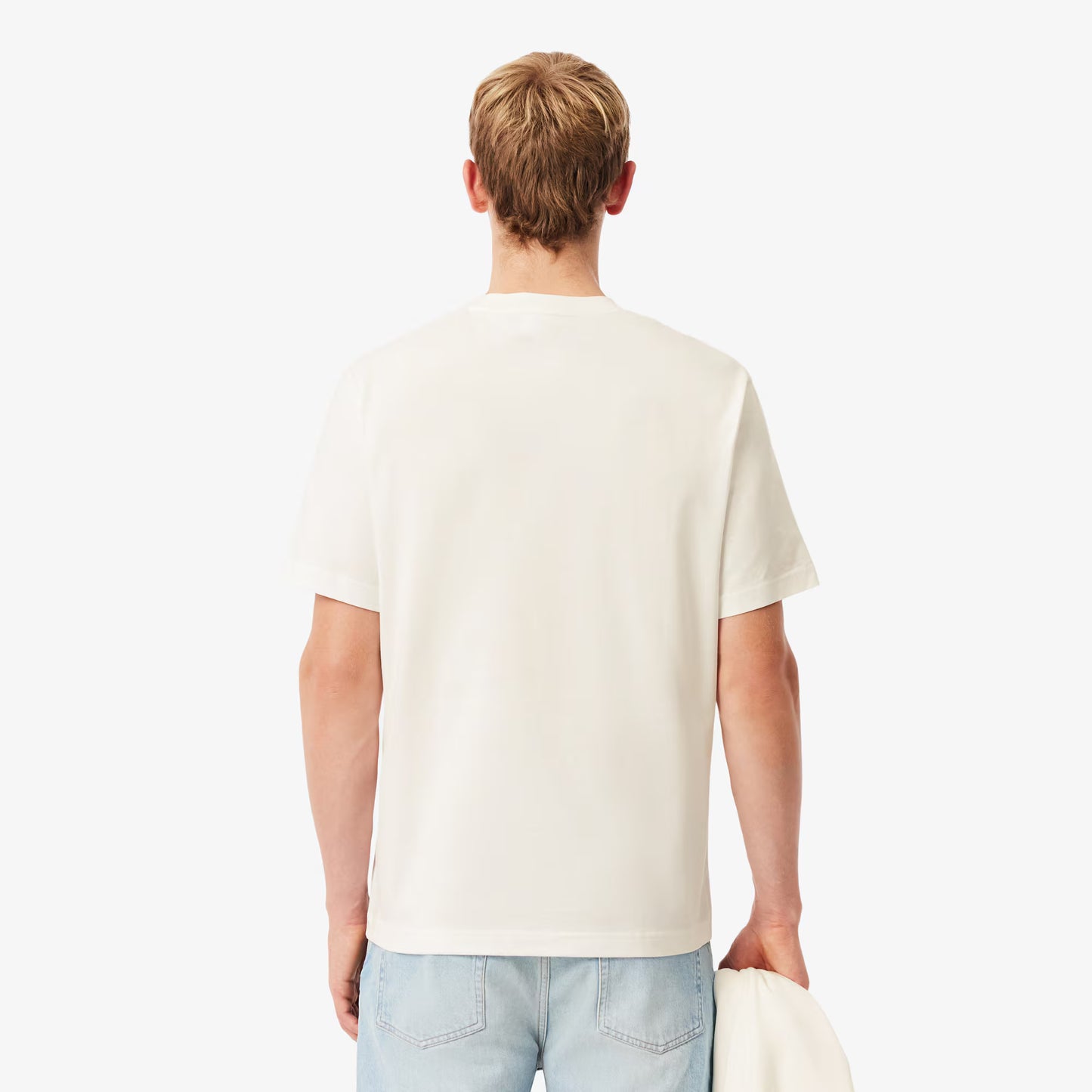 Baumwoll-T-Shirt mit Abzeichen