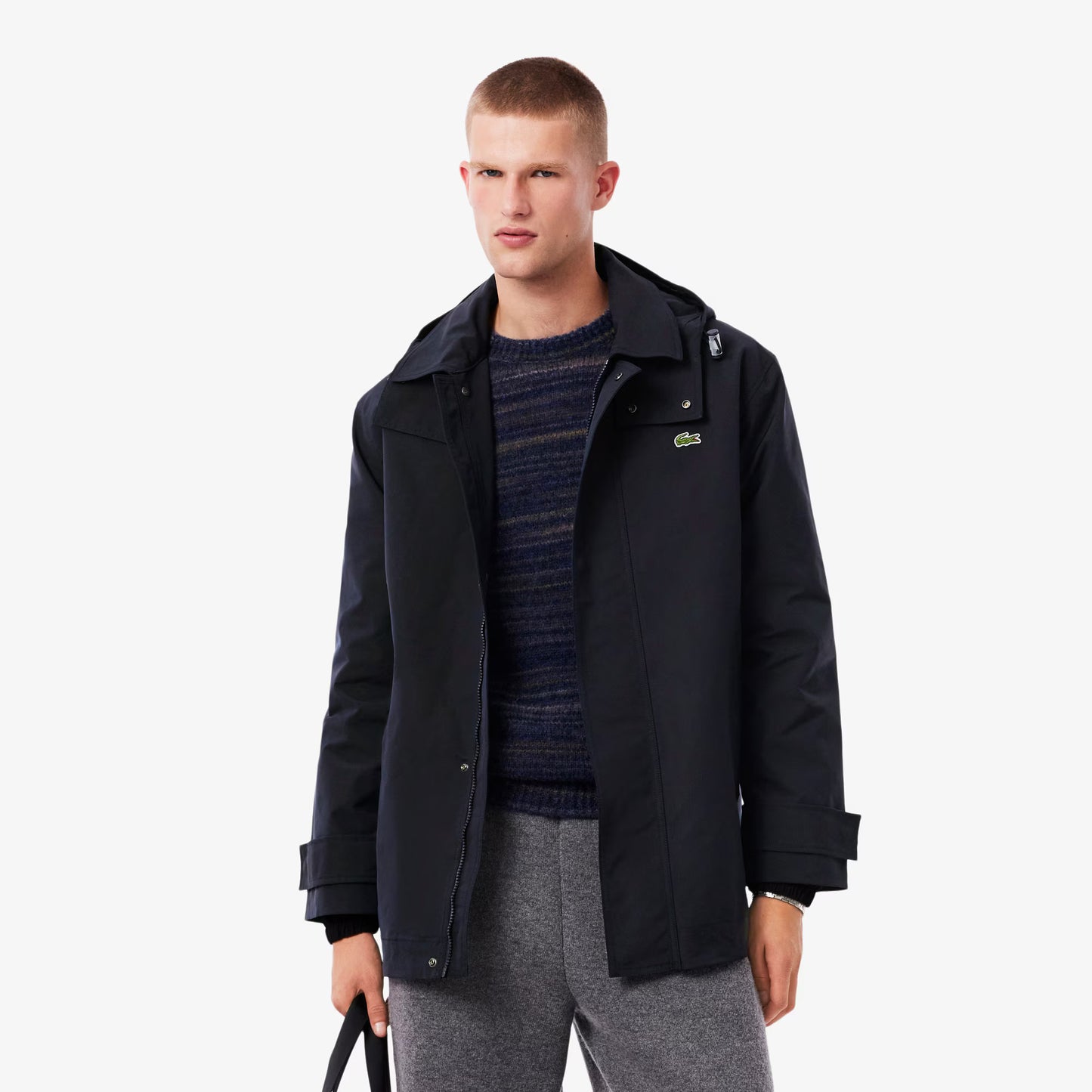Parka mi-longue à capuche déperlante